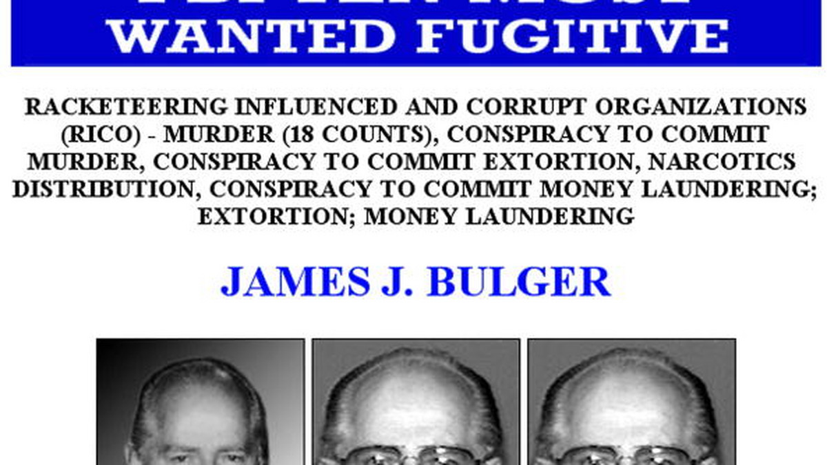 James Bulger, czyli "Whitey" - obrotny i bezwzględny szef irlandzkiej mafii z Bostonu - w ciągu kilkunastu lat od czasu swego zniknięcia stał się bohaterem ludowych podań, prawdziwym Elvisem świata przestępczości zorganizowanej. 81-letniego Bulgera, który mieszkał ostatnio w Santa Monica w Kalifornii, złapano wreszcie pod koniec czerwca.