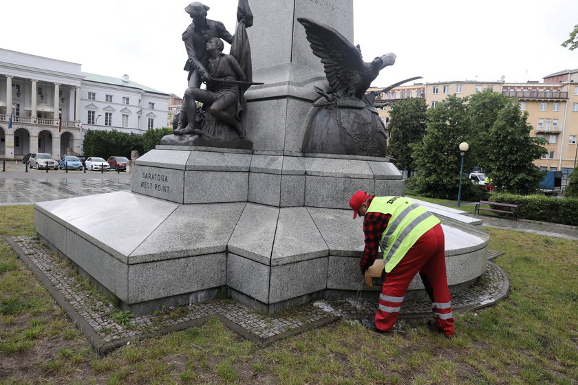 Pomnik Tadeusza Kościuszki zniszczony po raz drugi