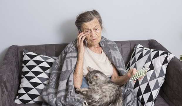 Starija žena - ilustracija