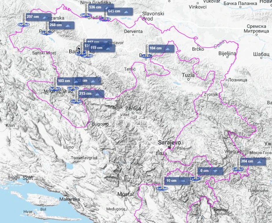 Porast vodostaja reka u Srpskoj