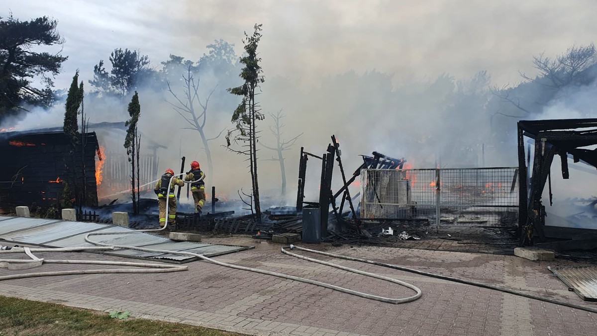 Pożar w Gdańsku. Płonie byłe kowbojskie ranczo