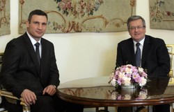 Prezydent rozmawiał z Władimirem Kliczko o integracji z Unią