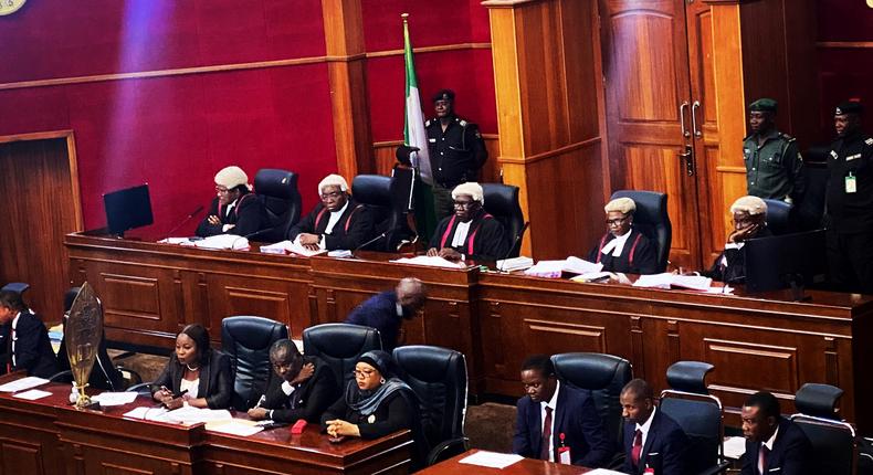 Commencement of the 2023 Presidential Election Petition Court sitting [NGCourtofAppeal Twitter]