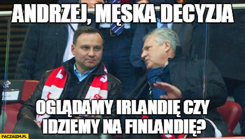 Andrzej Duda i Aleksander Kwaśniewski - mem