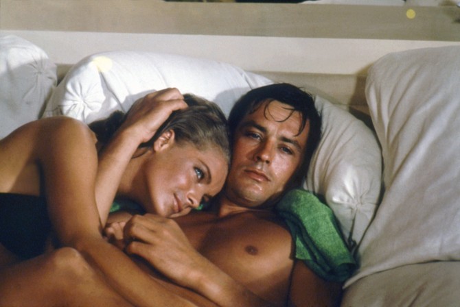 Alen Delon i Romi Šnajder u filmu "Bazen"