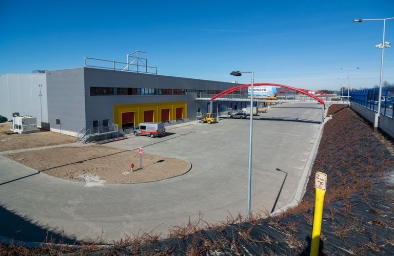 Stan budowy fabryki Drutex w marcu 2014 r.<br><br> fot. Materiały prasowe DRUTEX