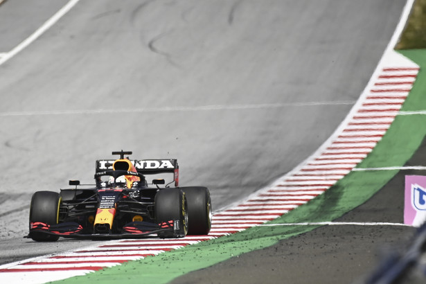 Max Verstappen podczas wyścigu o GP Styrii