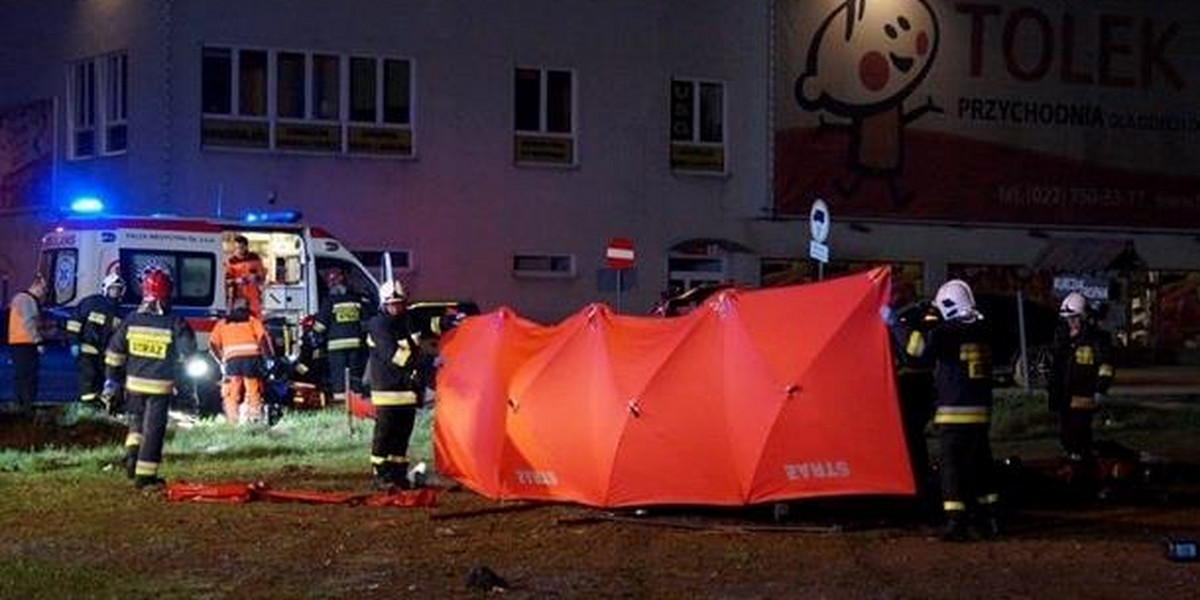 Tragiczny wypadek pod Warszawą. Rannych ratował bramkarz Legii Warszawa