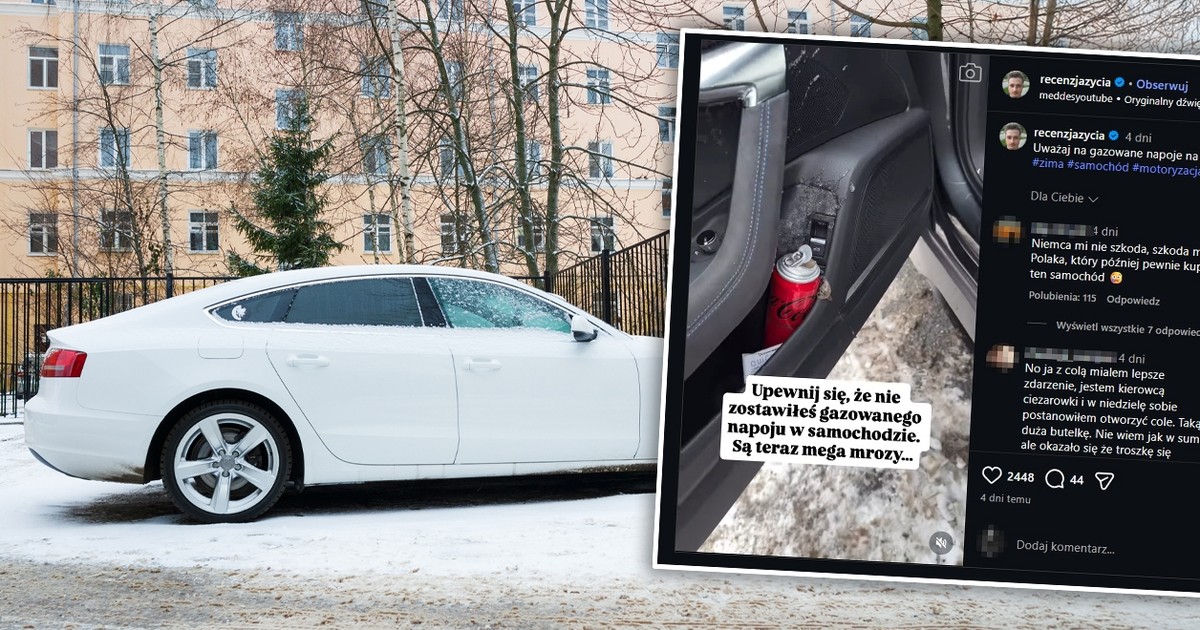 Zostawił w aucie na noc puszkę Coli. Pokazał, jaki widok zastał go rano. "Uważaj"