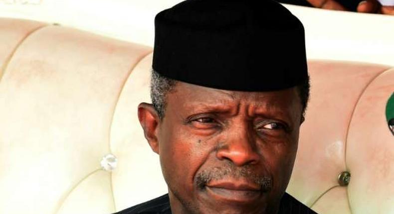 Nigeria's Acting President Yemi Osinbajo, pictured March 2017, ordered the dismissal of the DSS chief for the unauthorised takeover of the National Assembly, describing it as a gross violation of constitutional order