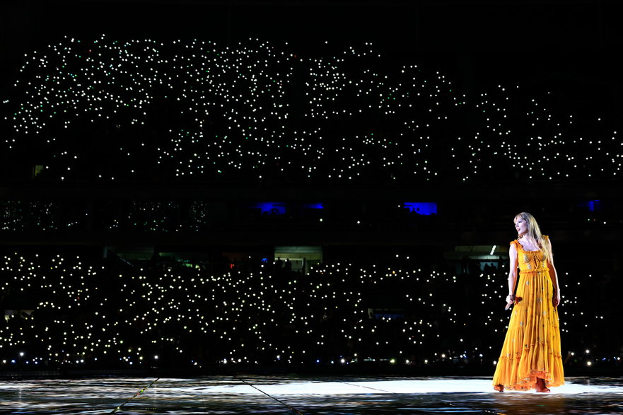 Taylor Swift podczas koncertu w Rio de Janeiro [listopad 2023]