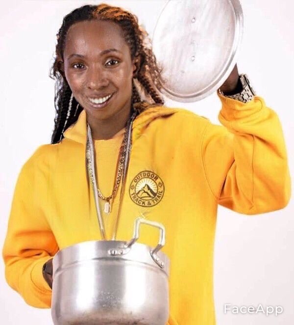  Patapaa's look as a woman according to Face App