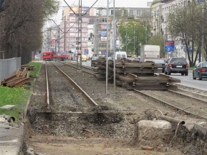 Tramwaje zniknęły z Puławskiej