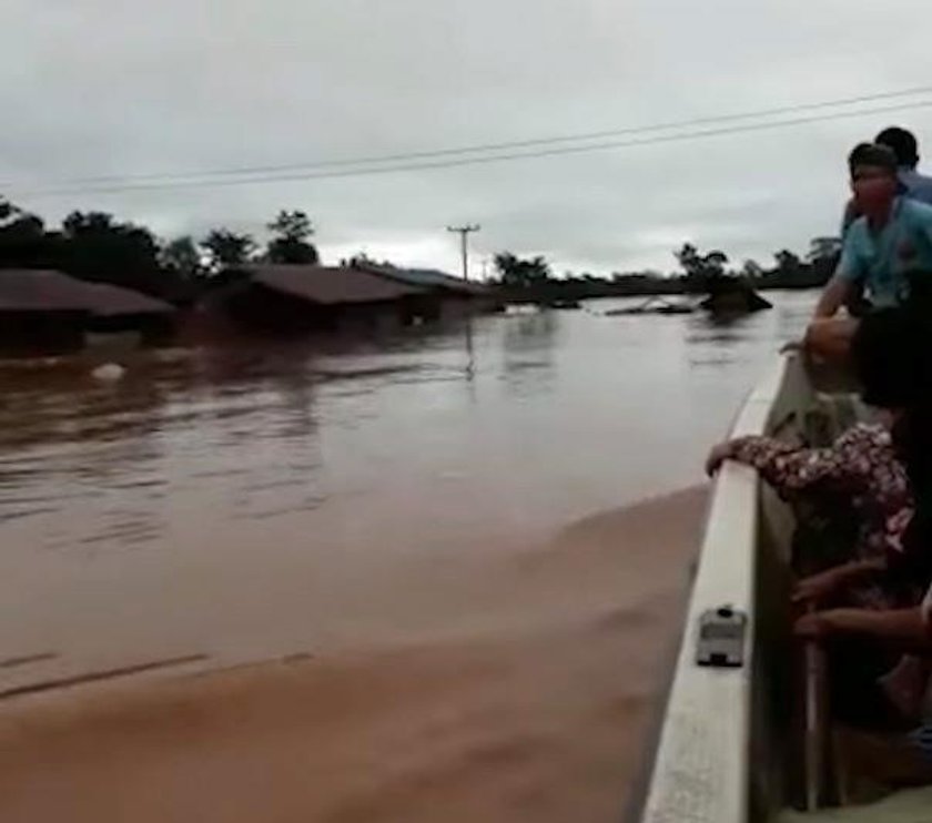 Laos. Zawaliła się tama w Attapeu. Setki zaginionych