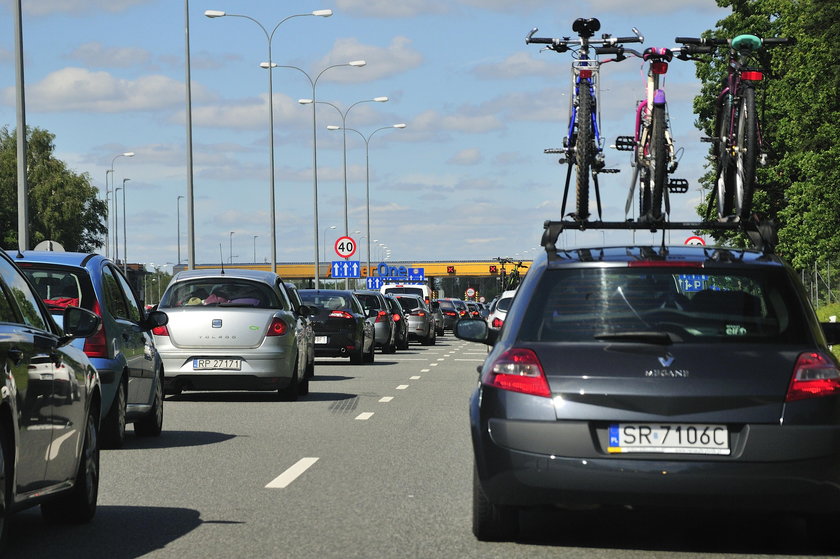 korki na autostradzie a1