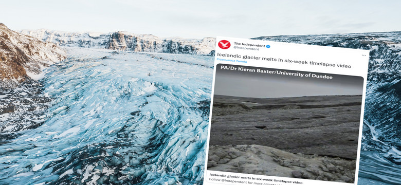 Tak szybko topnieją lodowce na Islandii. Zobacz niepokojący film [WIDEO]