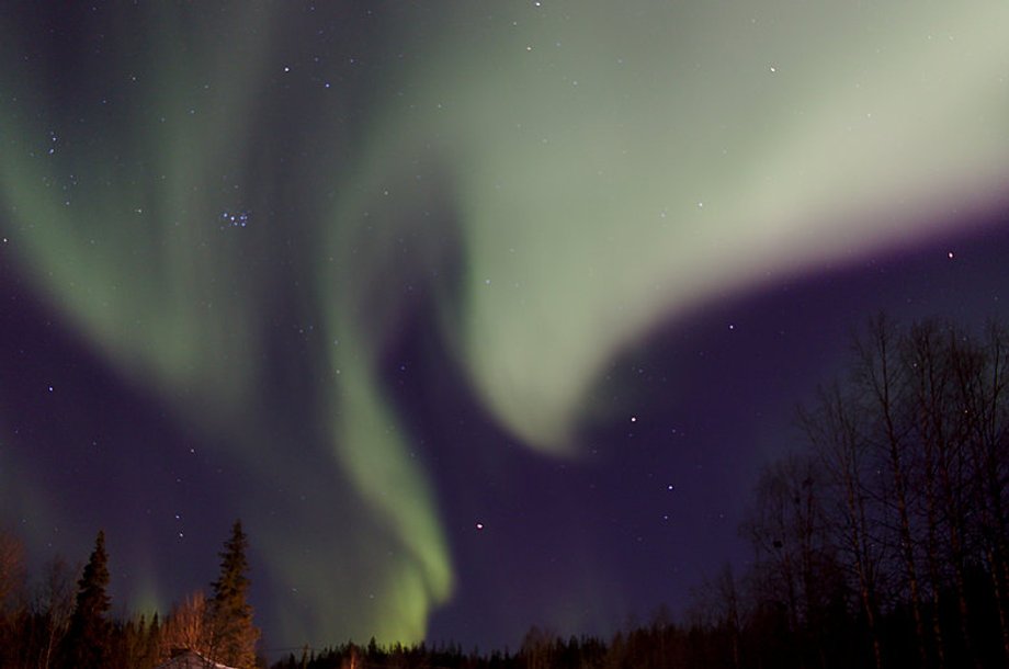 Zorza polarna w Finlandii