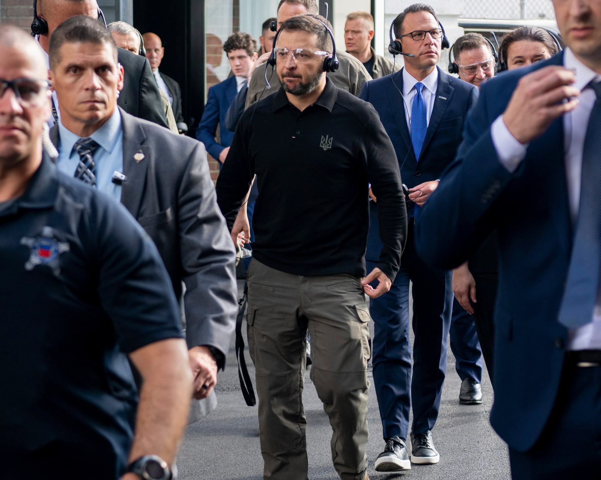 Zelenskyj v Pensylvánii navštívil továreň, kde sa vyrába munícia pre Ukrajinu.
