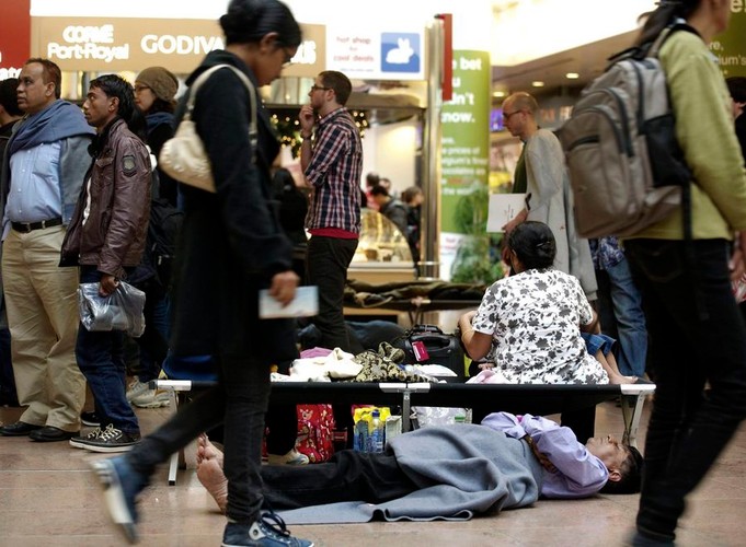 Pasażerowie utknęli także na brukselskim lotnisku Zaventem
