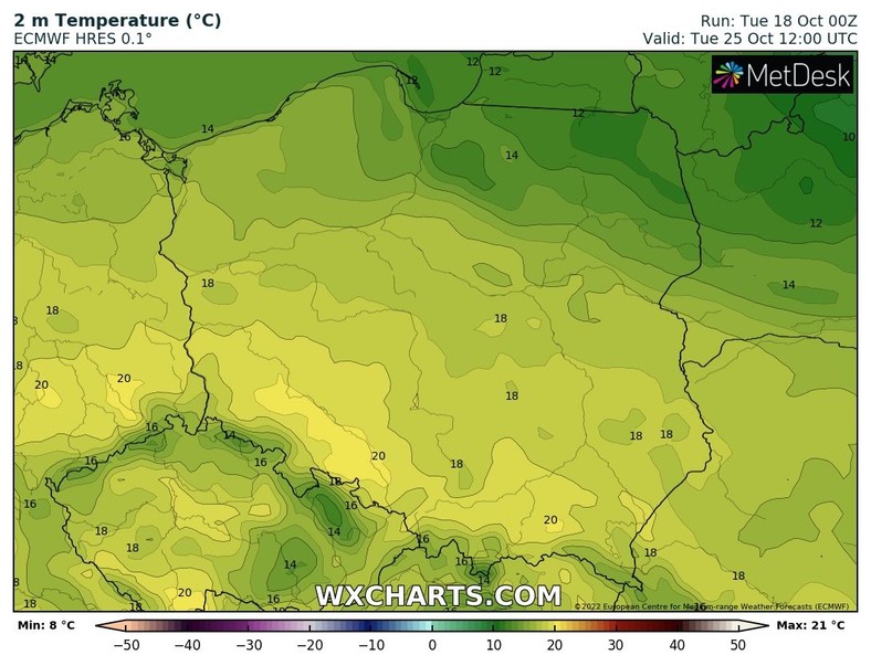 W przyszłym tygodniu niewykluczone nawet 20 st. C.