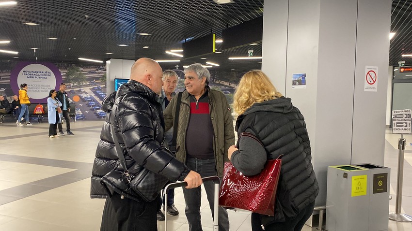 Ljuba Aličić na aerodromu