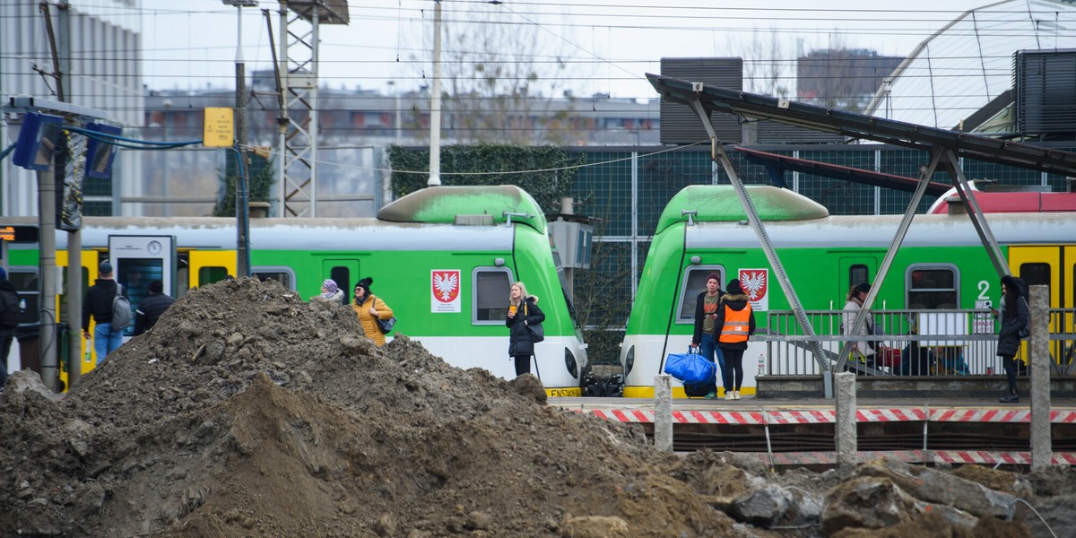 Budowa stacji Warszawa Zachodnia. 2 marca 2023 r.