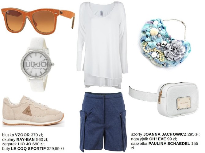 STYLIZACJE z szortami na lato 2015