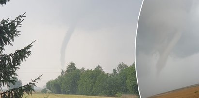 Trąba powietrzna nad Opatowem. Co za widok! [WIDEO]