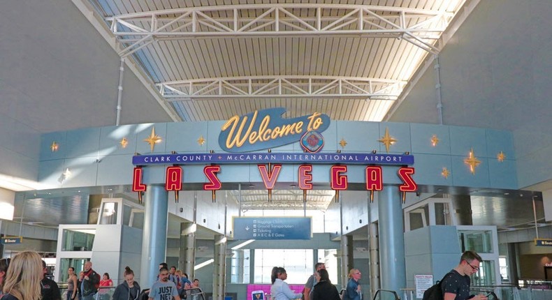 Many Las Vegas tourists fly into Harry Reid International Airport in Paradise, Nevada.Usa-Pyon/Shutterstock