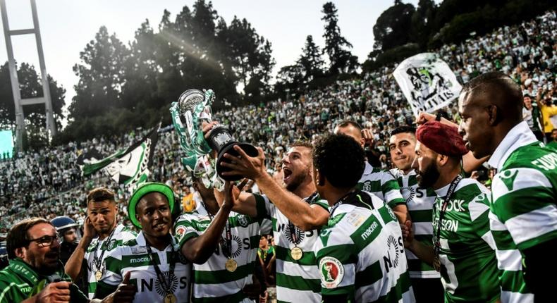 Sporting completed a cup double after beating Porto on penalties for the second final this season