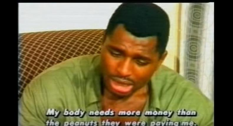 Kenneth Okonkwo as Andy in Living In Bondage 