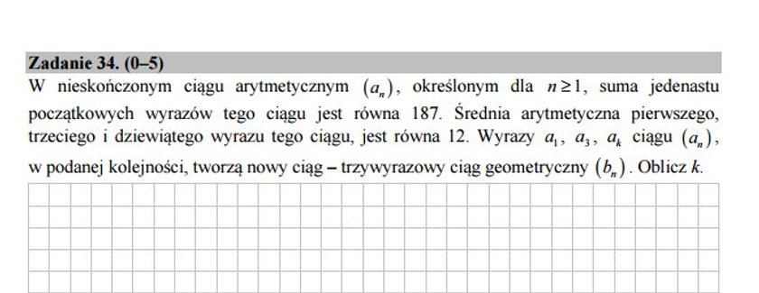 Arkusz egzaminacyjny - matematyka, poziom podstawowy