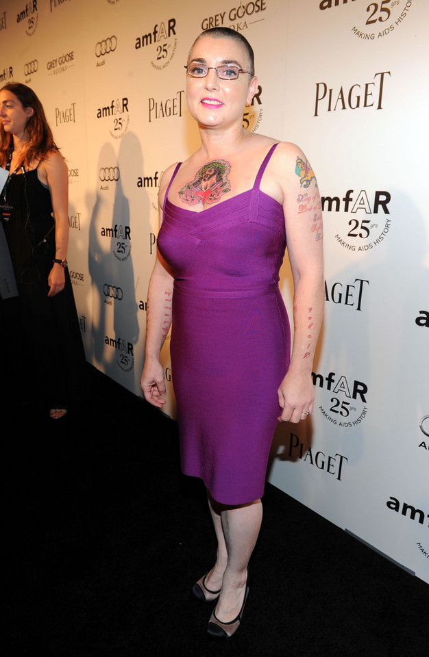 Sinead O'Connor na gali amfAR (fot. Getty Images)