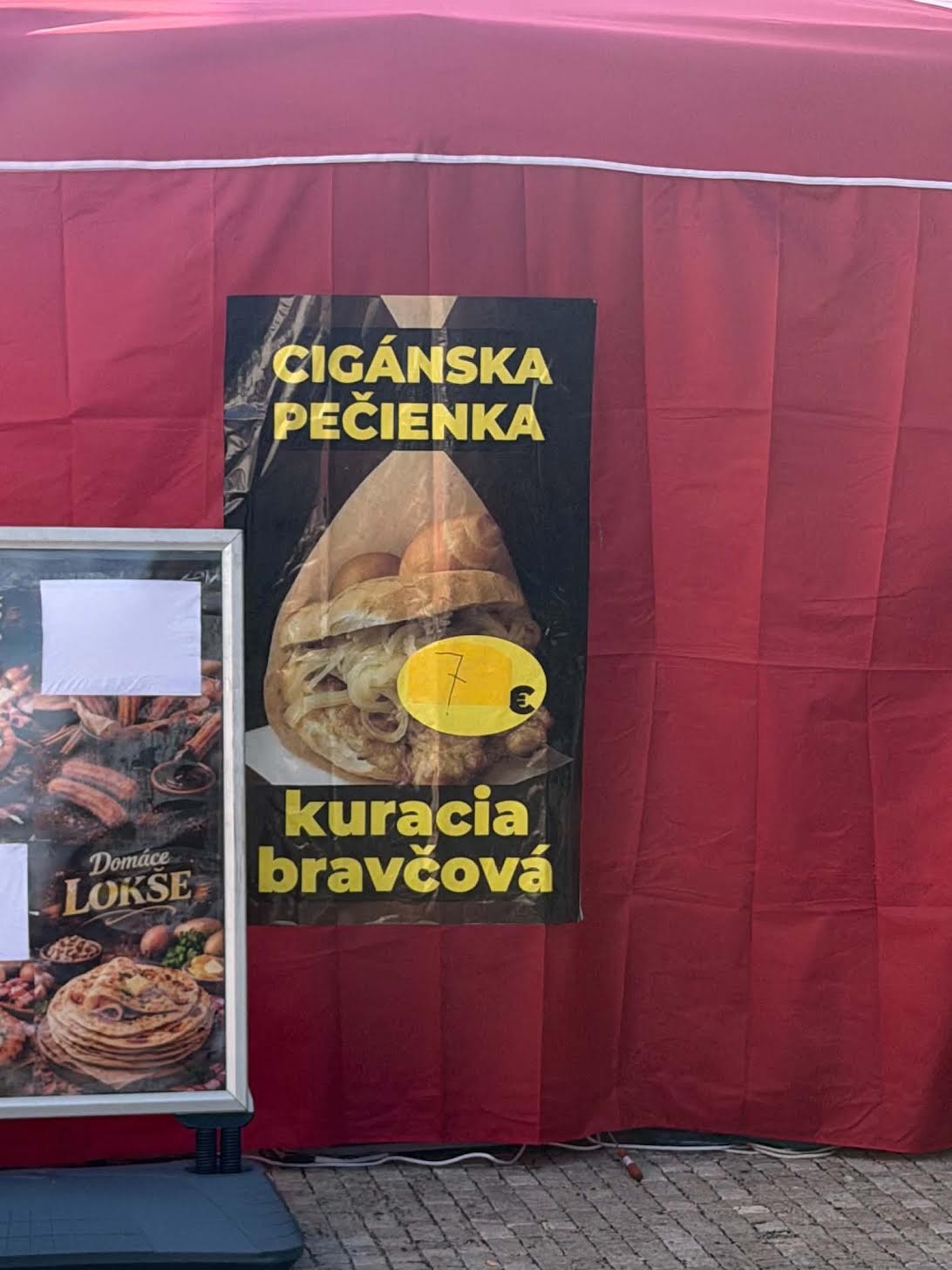 Cena cigánskej na jarmoku.