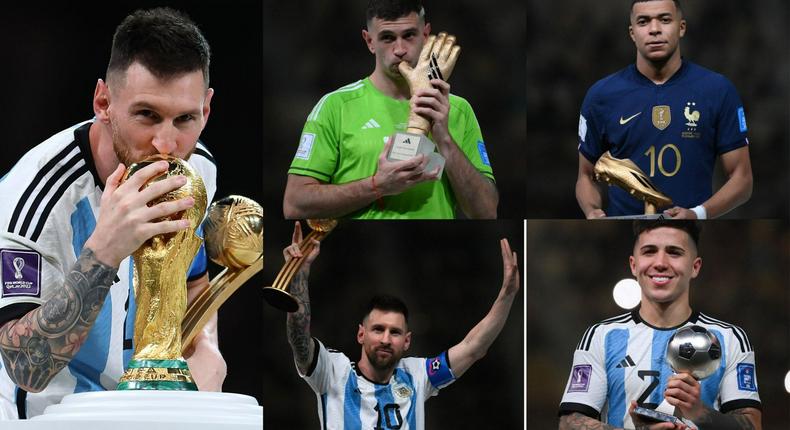 Messi beats Mbappe to World Cup Golden Ball award