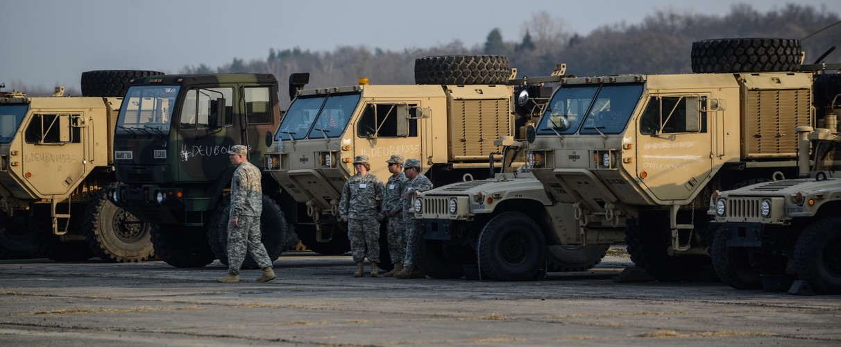 Do jednostki 3. Warszawskiej Brygady Obrony Przeciwlotniczej w Sochaczewie przybyło blisko 100 amerykańskich żołnierzy i około 30 pojazdów. 
<br><br>
(cat) PAP/Jakub Kamiński