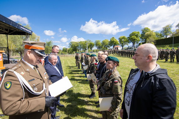 Uroczystość złożenia przysięgi wojskowej. Fot. Radosław Dominowski