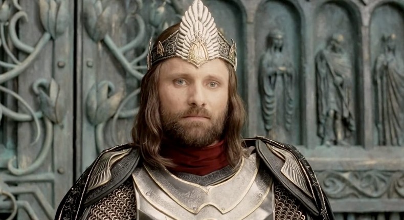 Aragorn in The Lord of the Rings: The Return of the King.