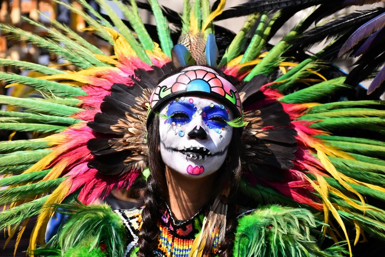 Mexico City. Obchody Dia de Muertos