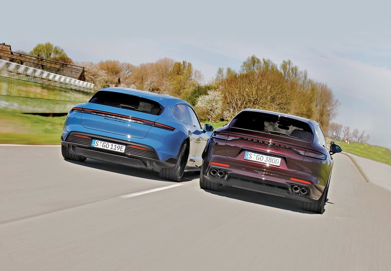 Porsche Taycan Turbo S Sport Turismo kontra Porsche Panamera Turbo S Sport Turismo