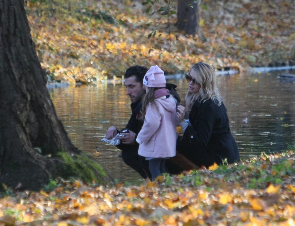 Rafał Maserak i Anita Leśniak na spacerze