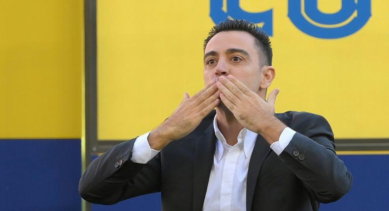 Xavi Hernandez takes charge of his first game as Barcelona coach against Espanyol on Saturday Creator: LLUIS GENE