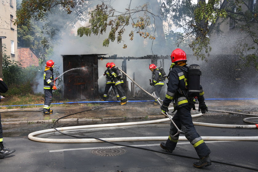Pożar przy ul. Bednarskiej 