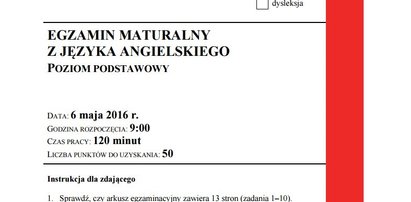 Matura 2016 z języka angielskiego. Pytania i odpowiedzi