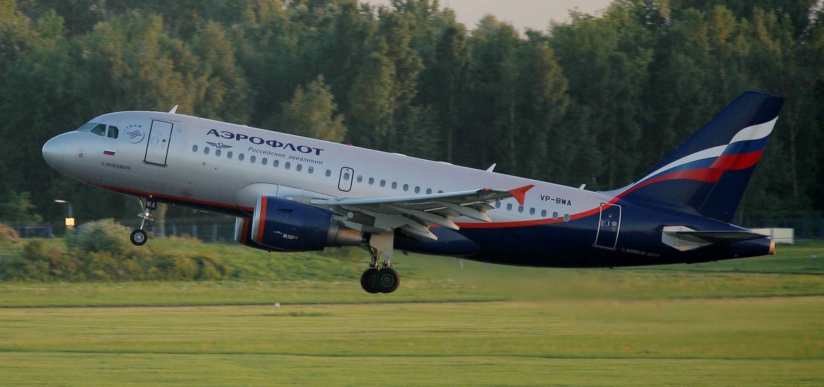 Samolot rosyjskich linii Aerofłot