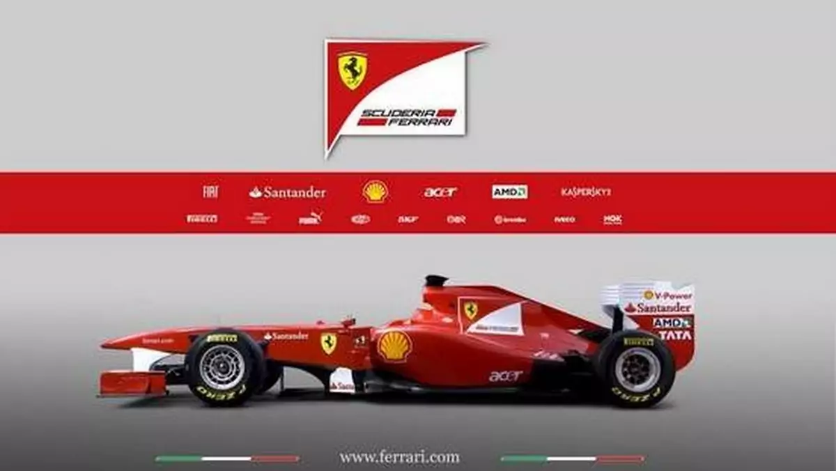 Ferrari zmieniło nazwę bolidu F1