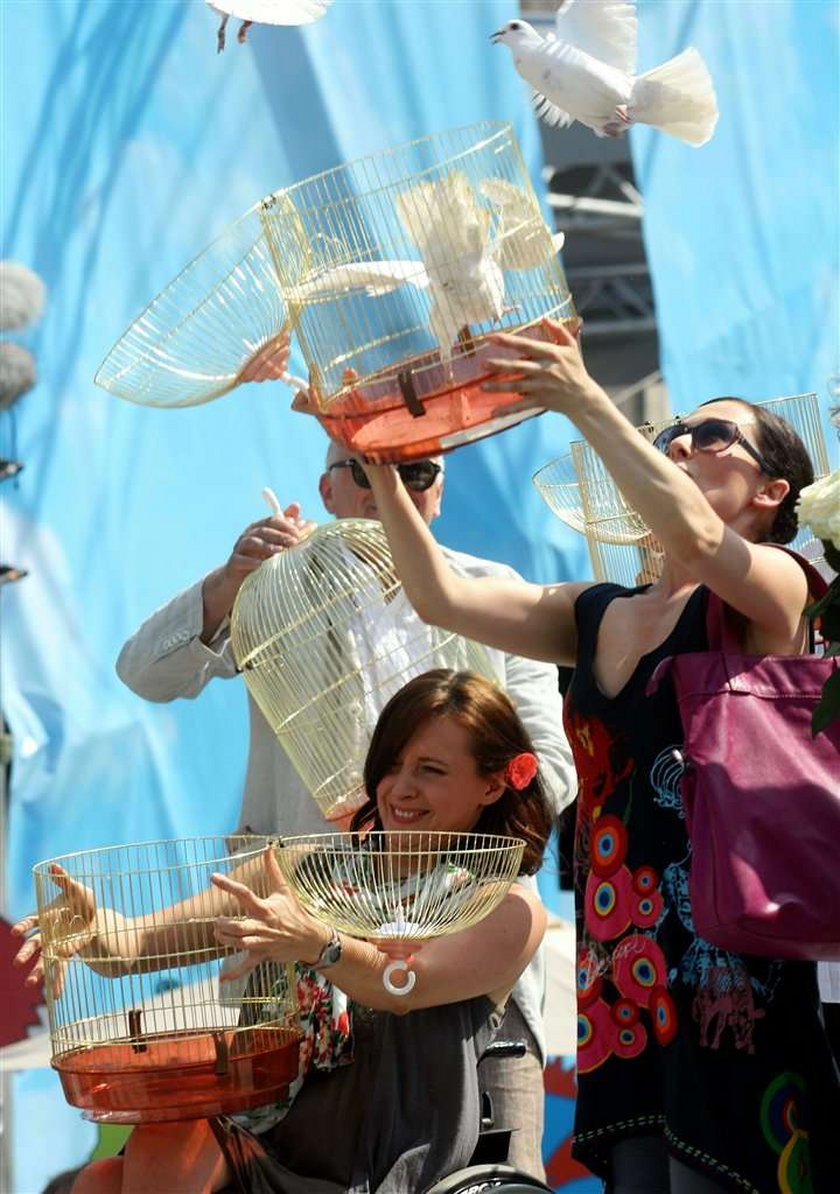 Fraszyńska z córką na festiwalu. Foto