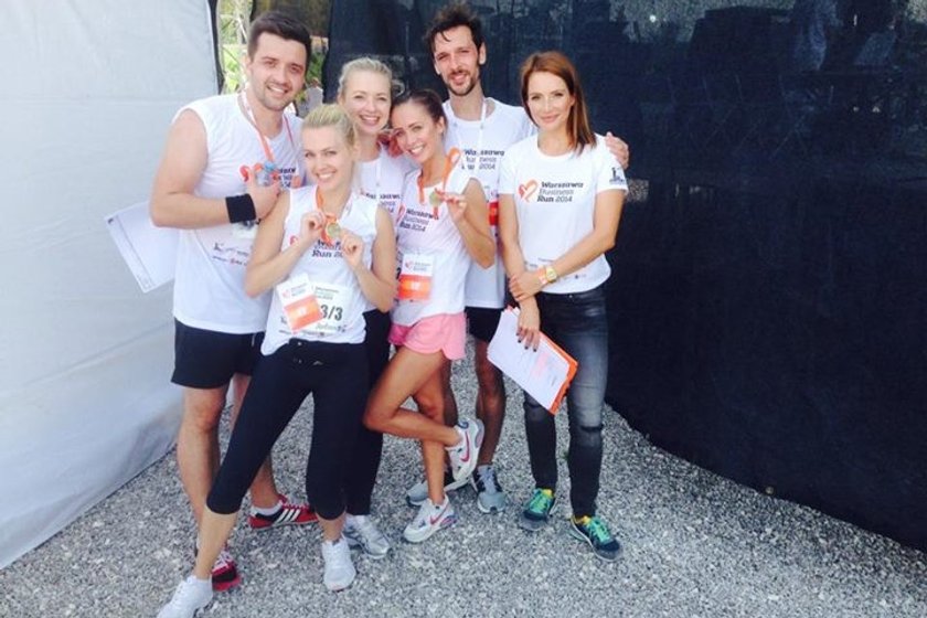 Celebryci na biegu Warszawa Business Run 2014