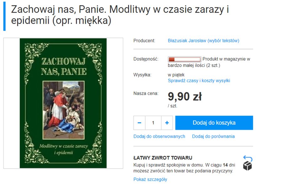 "Zachowaj nas, Panie. Modlitwy w czasie zarazy i epidemii"