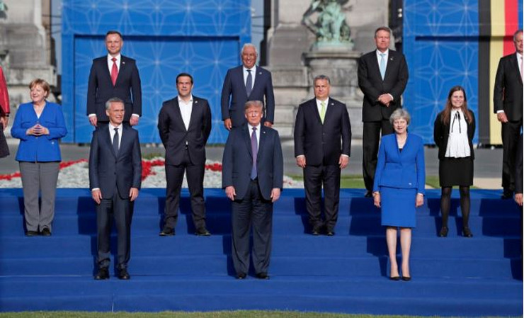   NATO Summit Donald Tramp EPA Ian Langsdon 